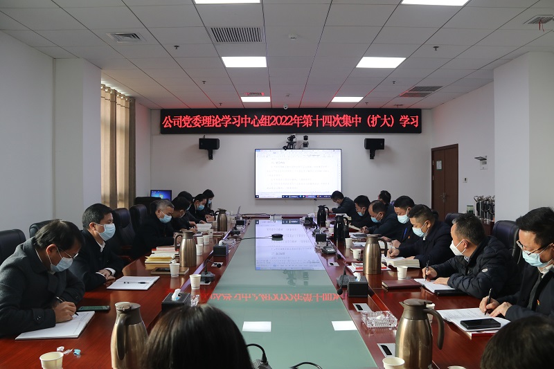 公司黨委理論學(xué)習(xí)中心組傳達(dá)學(xué)習(xí)中央經(jīng)濟工作會議精神